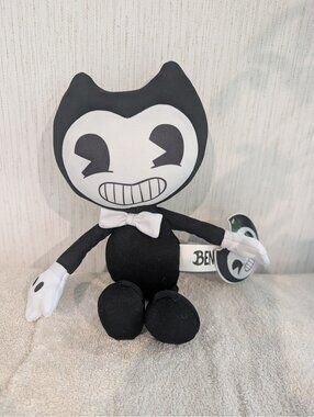 Bendy Plush Doll with Bow Tie Soft Toy